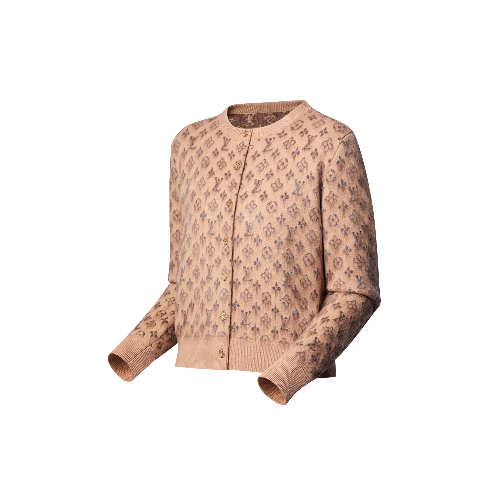 Cardigan spazzolato con motivo Monogram  Donna Abbigliamento Maglieria | LOUIS VUITTON (Zoom prodotto)